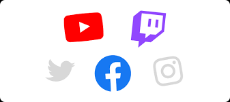 Infinity Tech Consulting displays YouTube Twitch Twitter Facebook and Instagram social media platform icons for church wireless connectivity services